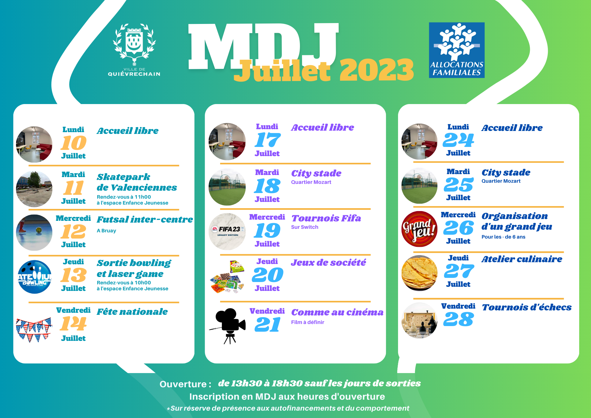 Participe aux activités de la MDJ ! – Ville de Quiévrechain