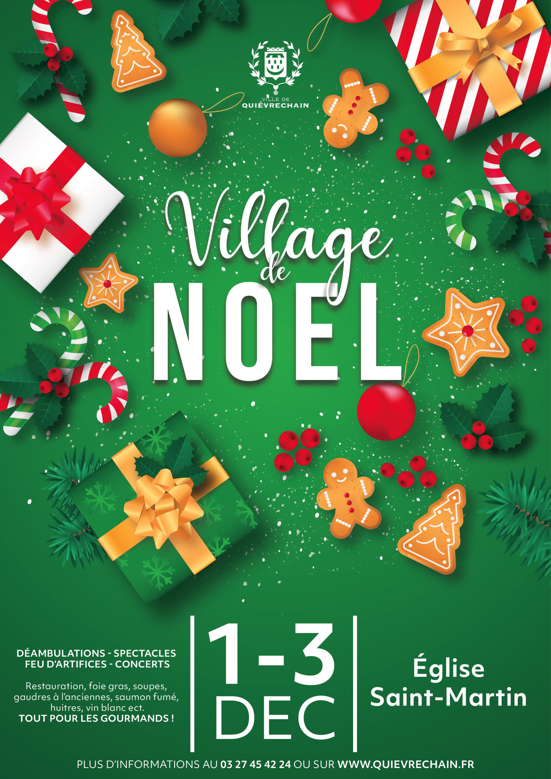 1-2-3 décembre] Village de Noël - Ville de Quiévrechain